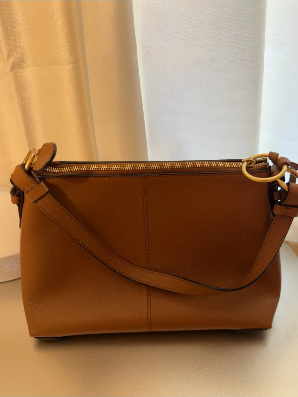See by Chloe Brown Leather Crossbody Bag with Ring Tassel - Picture 4 of 11